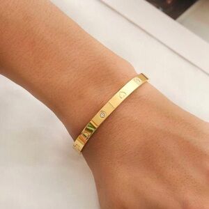 Women’s‎ Rhinestone Decor heart love Bangle